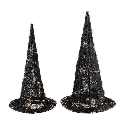 Light Up LED Woven Witch Hat