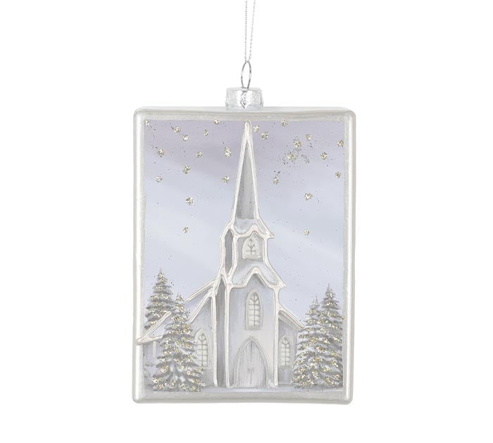 Rectangle Church Ornament