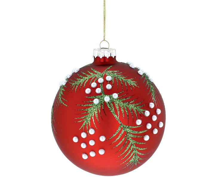 Glass Pine Needle Ornament