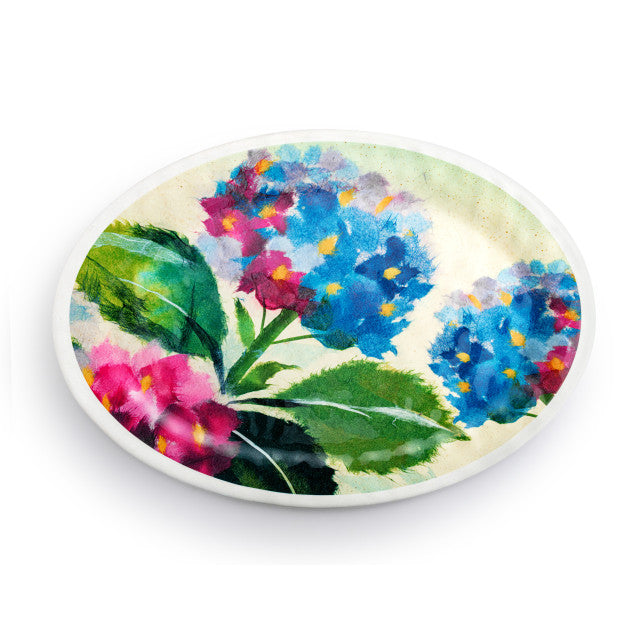 Hydrangea Melamine Oval Platter