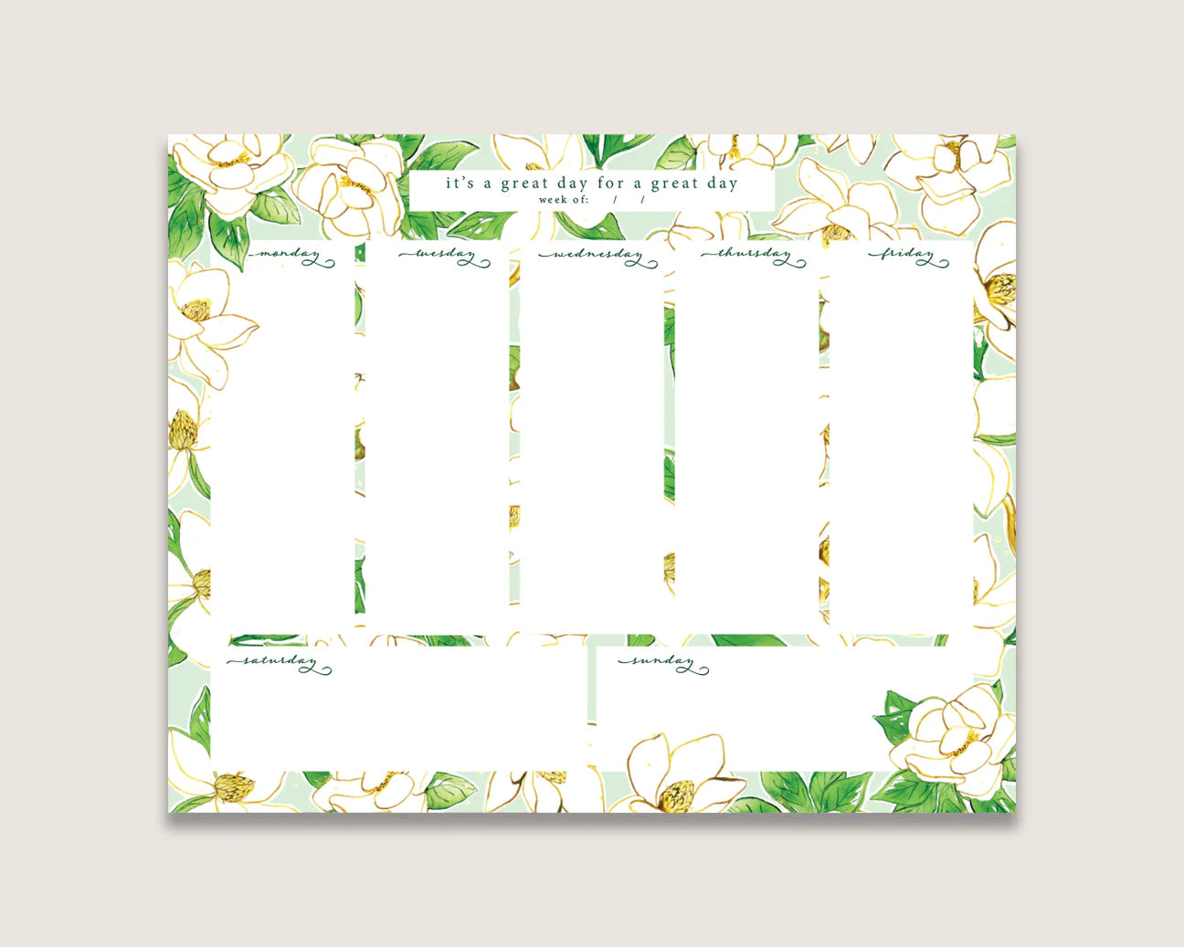 Weekly Planner Notepad