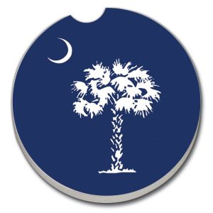 Car Coaster South Carolina Palmetto Moon