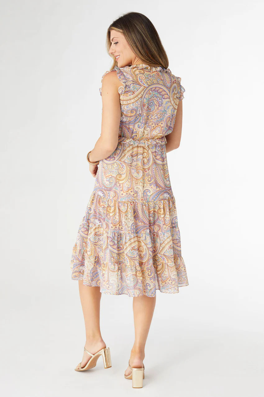 Florence Chiffon Paisley Dress