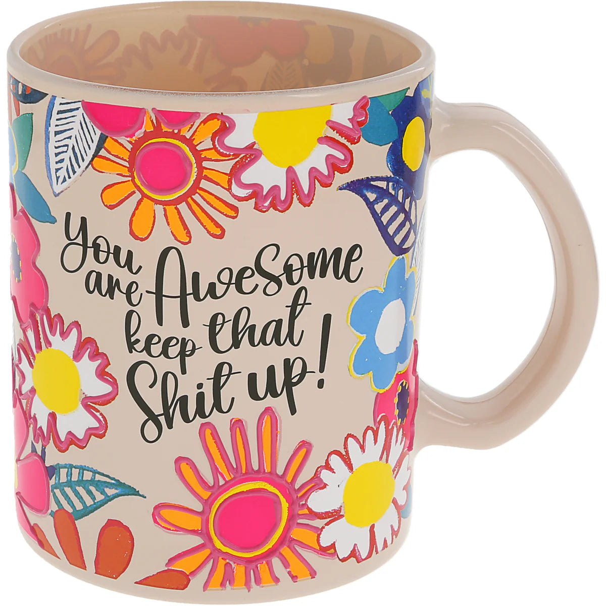 Pretty Happy Girl 18oz Coffee Mug