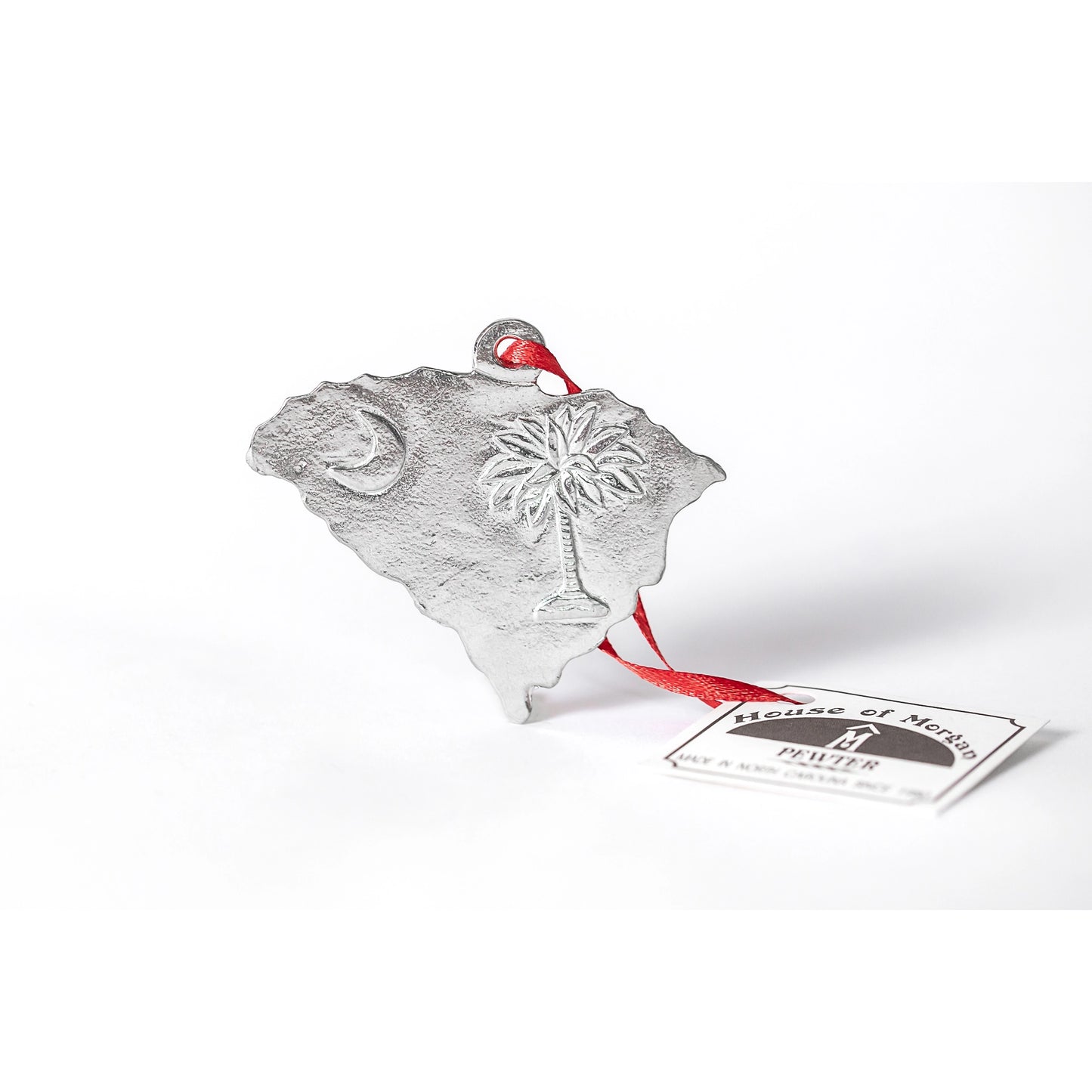 Pewter Ornament Solid SC State