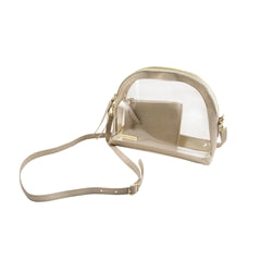 Half Moon Clear Crossbody