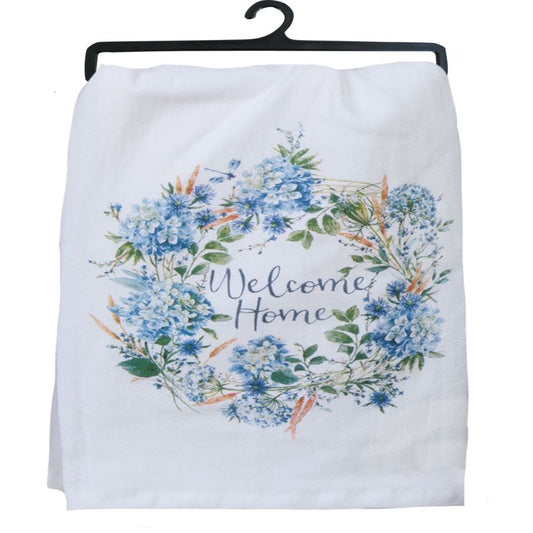 Towel Hydrangea Welcome Home