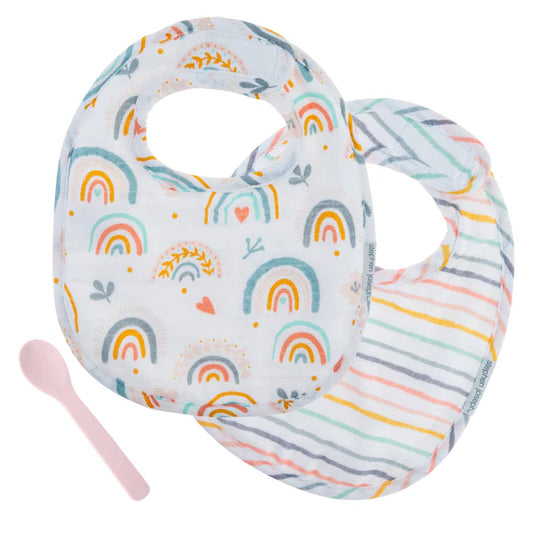 Muslin Bib and Spoon Set