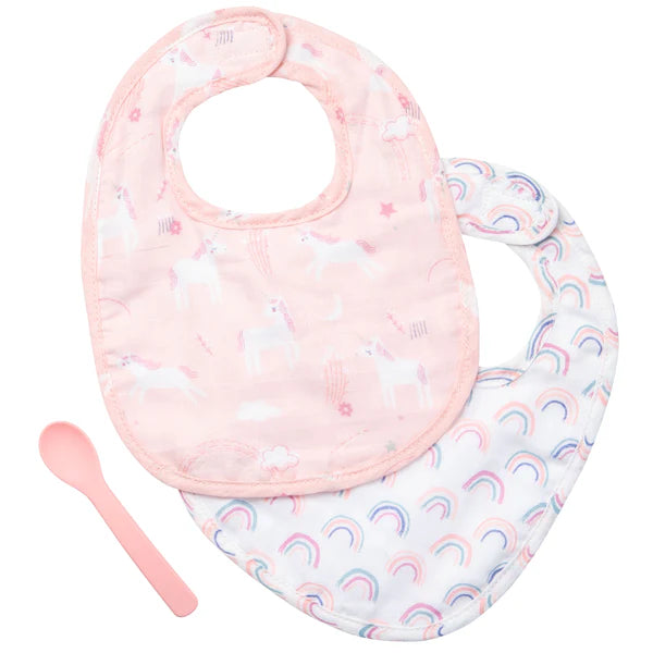 Muslin Bib and Spoon Set
