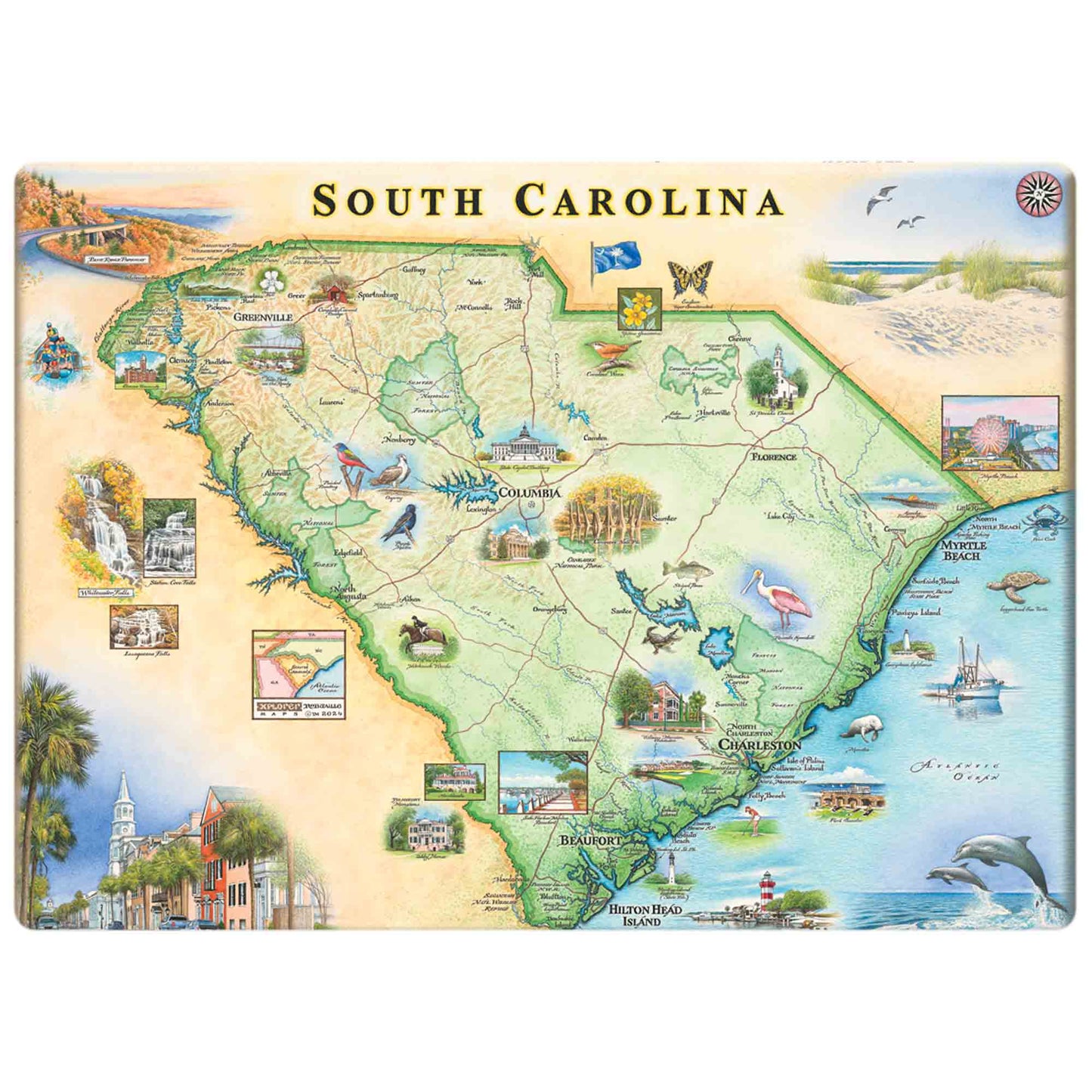 Xplorer Maps South Carolina Collection