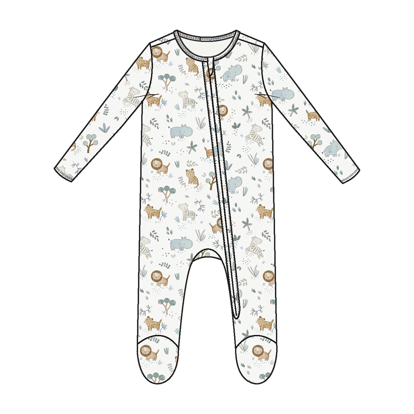Angel Dear 2 Way Zippered Footie