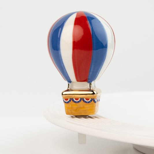 mini red, white, and balloon (hot air balloon)