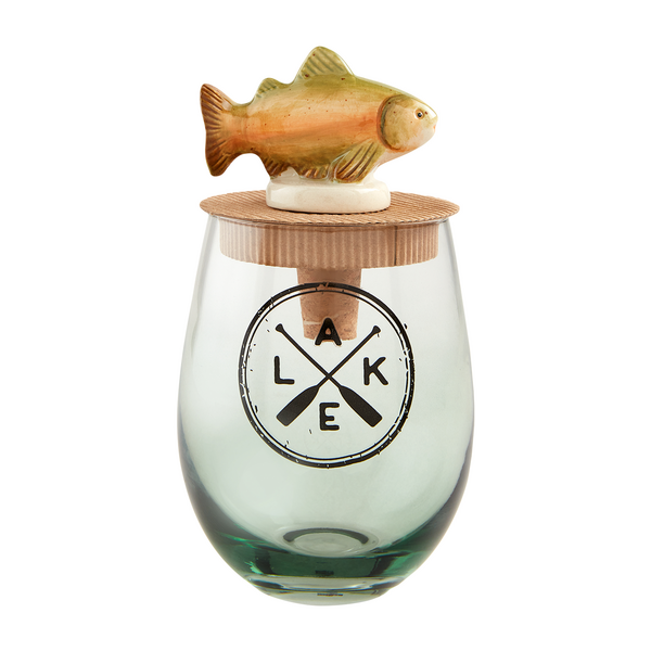 Lake Wine Glass and Stopper set