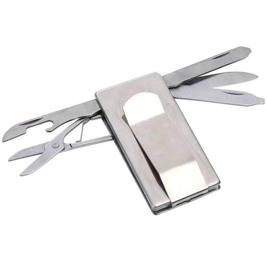 Stainless Money Clip 6 Function