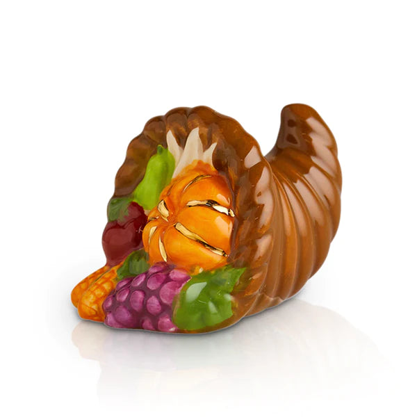 Mini autumn's bounty (cornucopia)