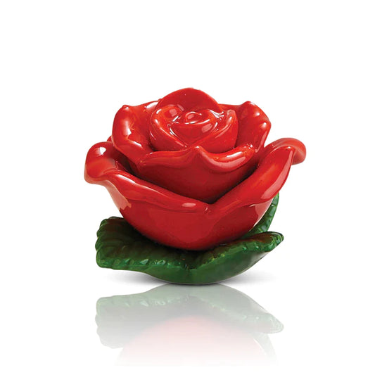 Mini roses are red