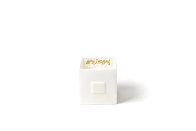 Med Cube White Small Dot
